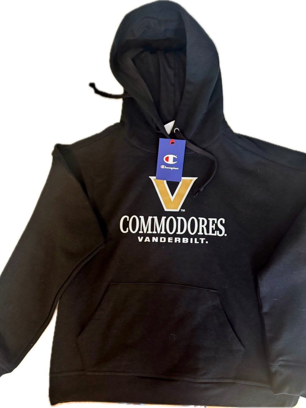 Champion Vanderbilt Commodores Black Hoodie, NWT, Men’s Medium
